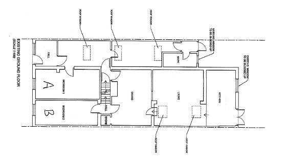 Lot: 43 - HOUSE OF MULTIPLE OCCUPANCY FOR INVESTMENT - Existing Ground Floor Elevation